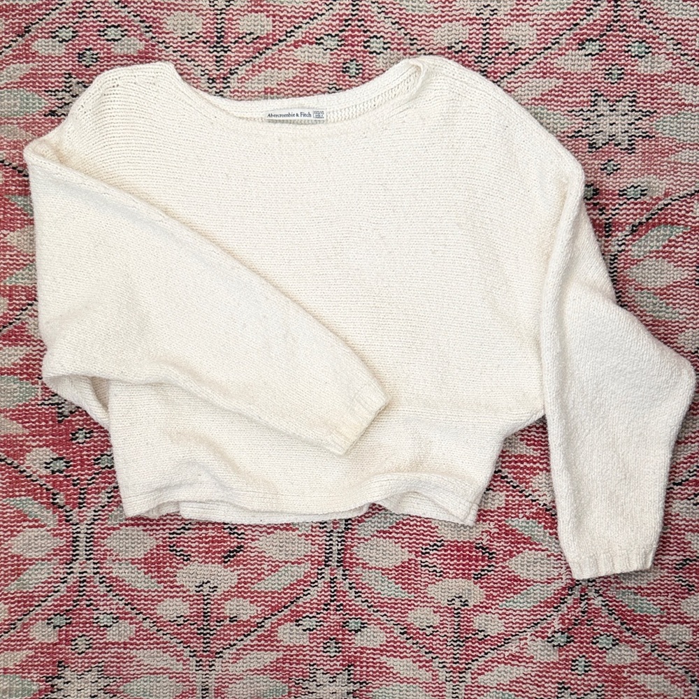 Abercrombie & Fitch Off-White Knit Top